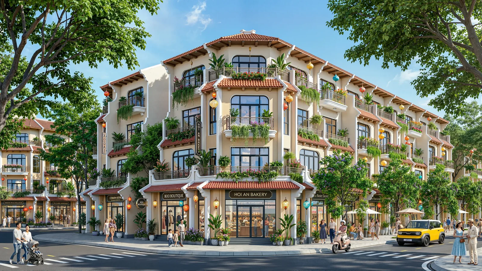 Phối cảnh tuyến phố tại Vinhomes Sài Gòn Park